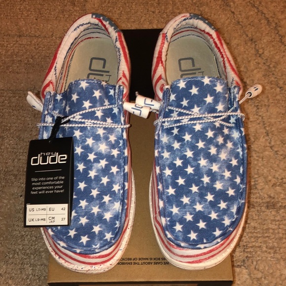 Hey Dude Stars and Stripes | Limited Edition | Men’s L11-M9 - Picture 2 of 6